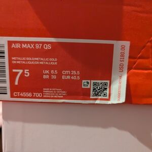 Nike Air Max 97 QS Metallic Gold Red Label